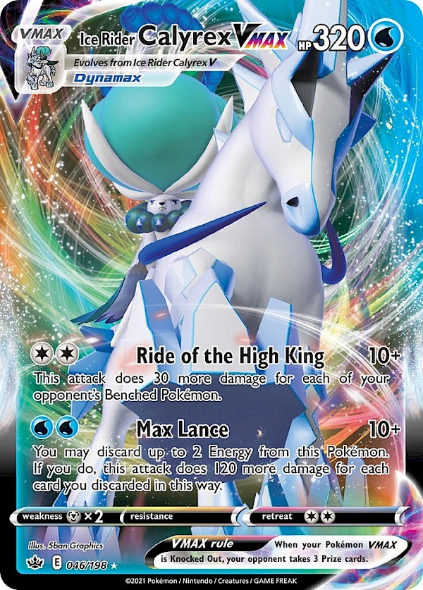 Ice Rider Calyrex VMAX - 046/198 (Chilling Reign)