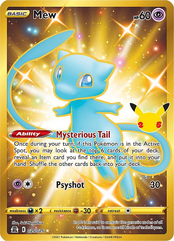 Mew (Secret) - 025/025 (Celebrations)