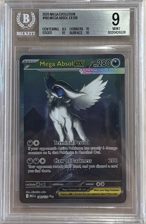 Mega Absol EX (BECKETT MINT 9) - 180/132 (Mega Evolution)