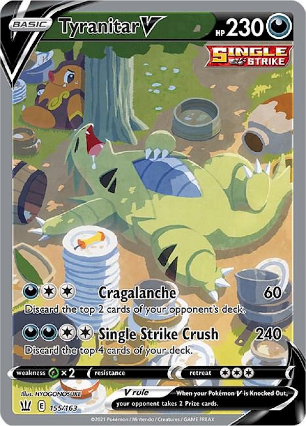 Tyranitar V (Alternate Full Art) - 155/163 (Battle Styles)