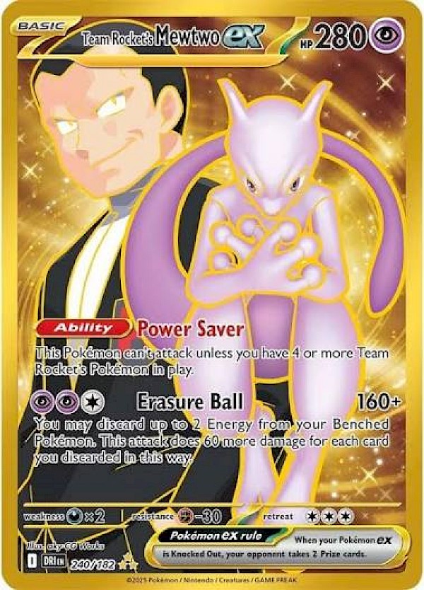 Team Rocket's Mewtwo EX - 240/182 (Destined Rivals)