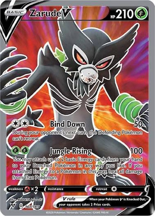 Zarude V (Full Art) - 167/185 (Vivid Voltage)