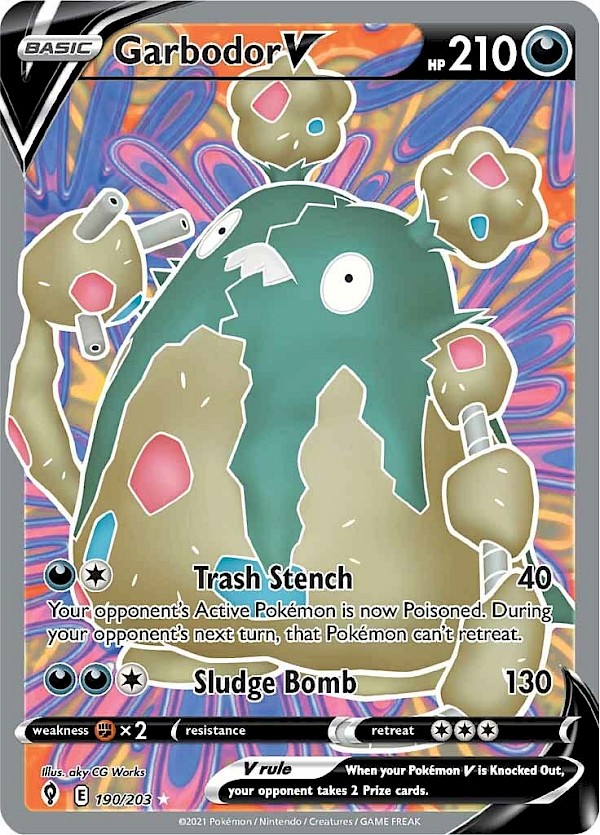 Garbodor V (Full Art) - 190/203 (Evolving Skies)