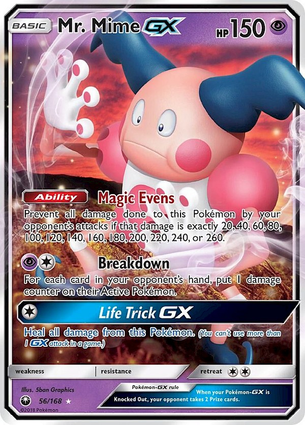 Mr. Mime GX - 56/168 (Celestial Storm)
