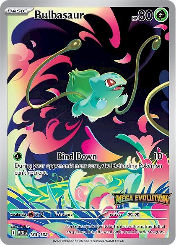 Bulbasaur (Mega Evolution Stamped) - 133/132 (Mega Evolution Promos)