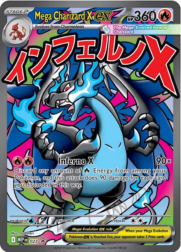 Mega Charizard X EX (Sealed) - 023 (Mega Evolutions Promo)