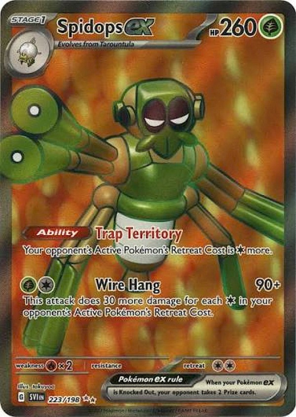 Spidops EX - 223/198 (Scarlet & Violet Base Set)