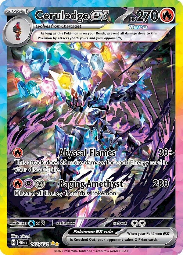 Ceruledge EX - 147/131 (Prismatic Evolutions)