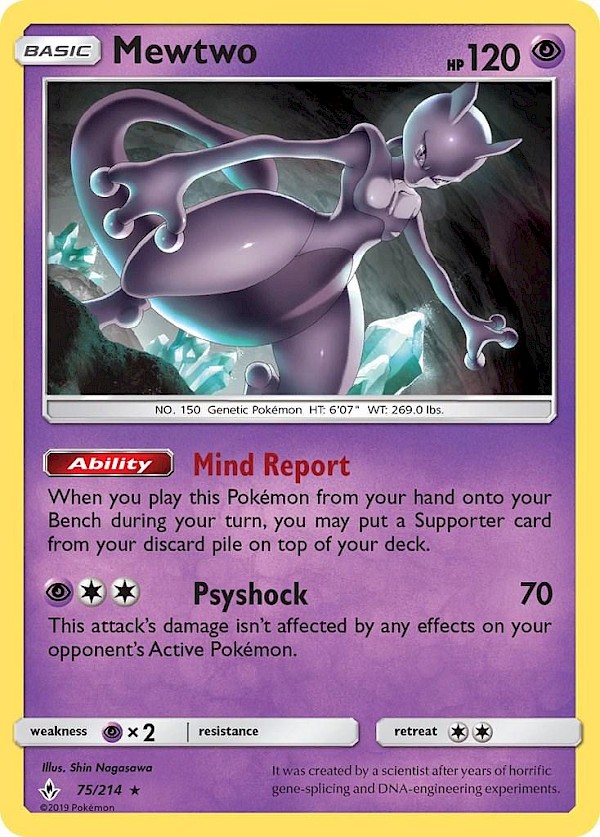 Mewtwo - 75/214 (Unbroken Bonds)
