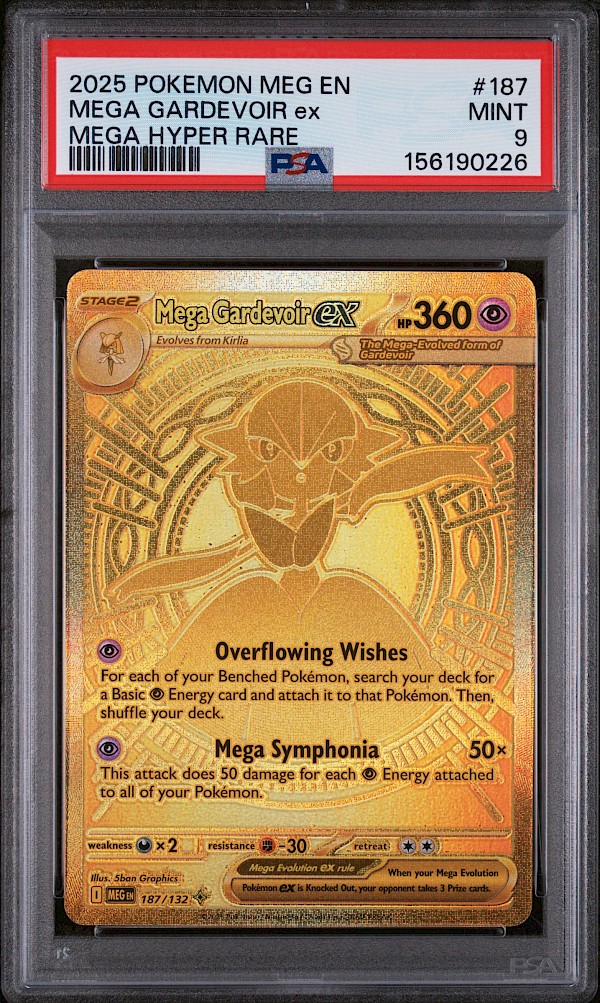 Mega Gardevoir EX (PSA 9) - 187/132 (Mega Evolution)