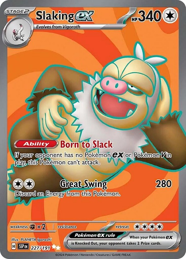 Slaking EX - 227/191 (Surging Sparks)