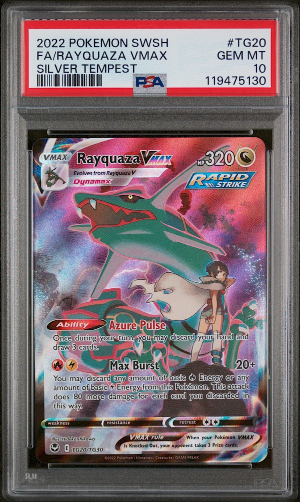 Rayquaza VMAX (PSA 10) - TG20/TG30 (Silver Tempest)