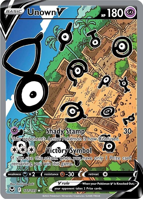 Unown V - 177/195 (Silver Tempest)