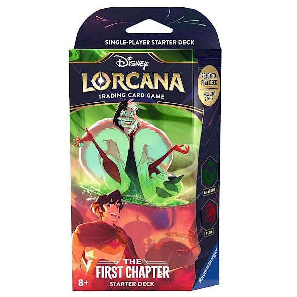 Ravensburger Disney Lorcana: The First Chapter Starter Deck Ruby and Emerald