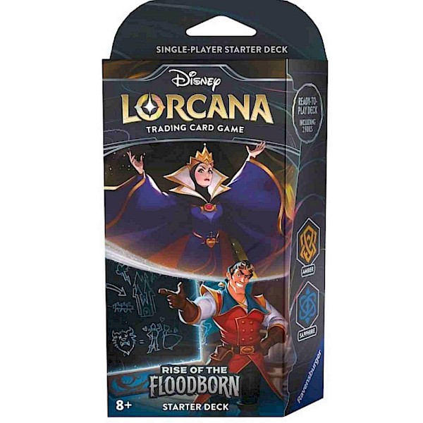 Disney Lorcana: Rise of the Floodborn Amber and Sapphire Starter Deck