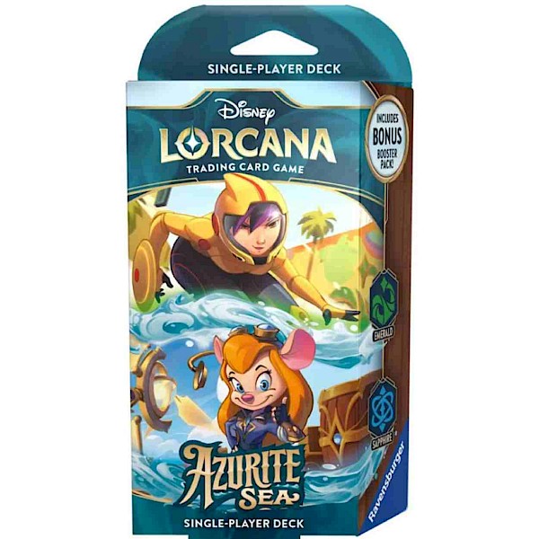 Disney Lorcana Trading Card Game: Azurite Sea Emerald and Sapphire Single-Player Deck