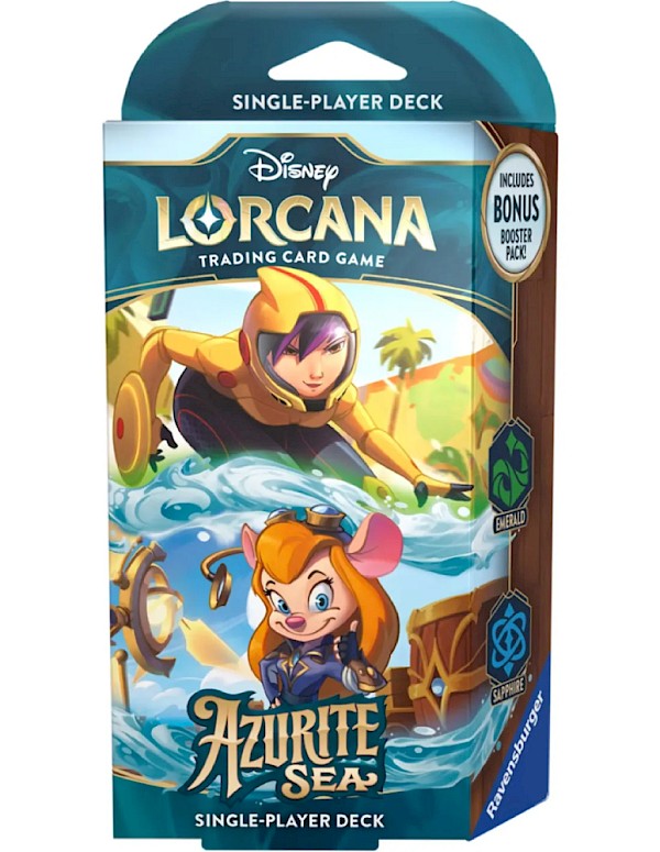 Disney Lorcana Trading Card Game: Azurite Sea Emerald and Sapphire Single-Player Deck
