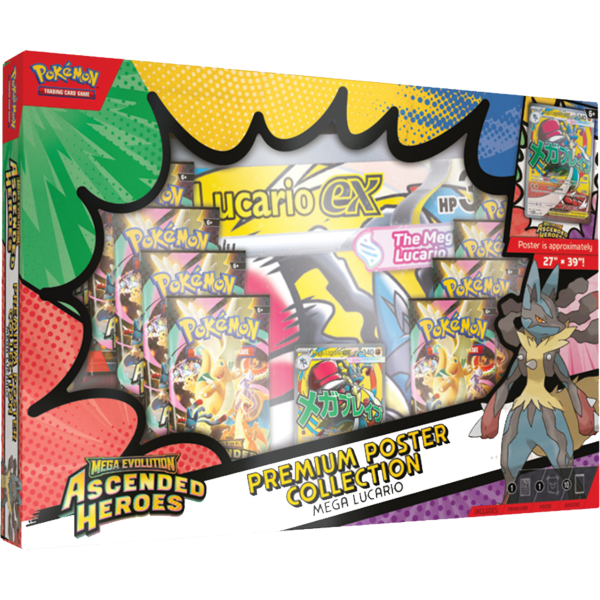 Pok&eacute;mon: Ascended Heroes Premium Poster Collection - Mega Lucario EX