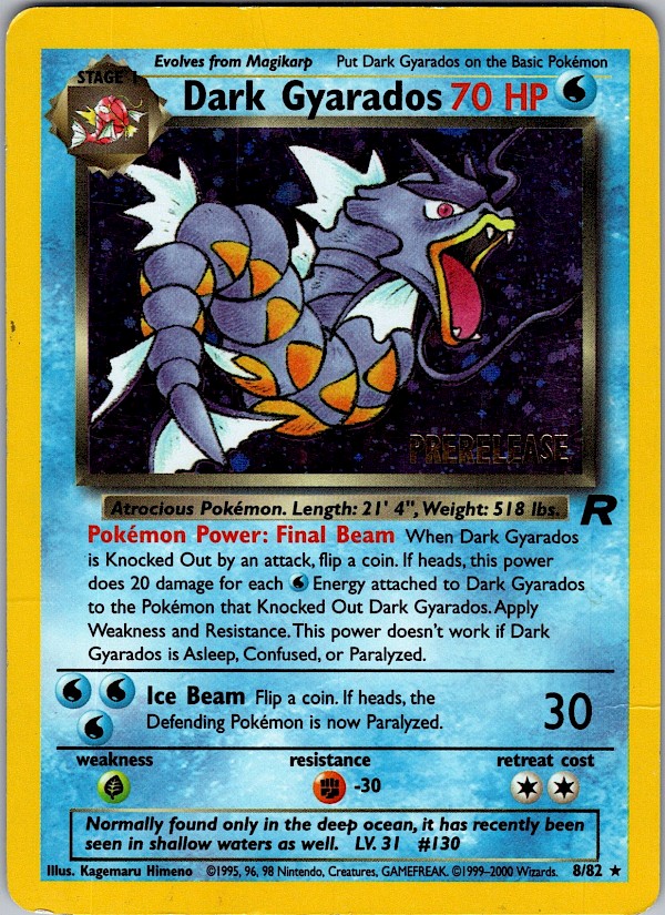 Dark Gyarados (Prerelease) - 8/82
