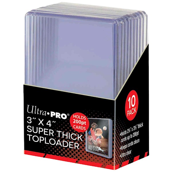 Ultra Pro Sleeves: Super Thick Toploader 3x4 (200pt)
