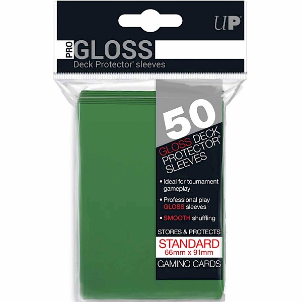 UltraPro: 50ct Standard Deck Protector Sleeves (Green)