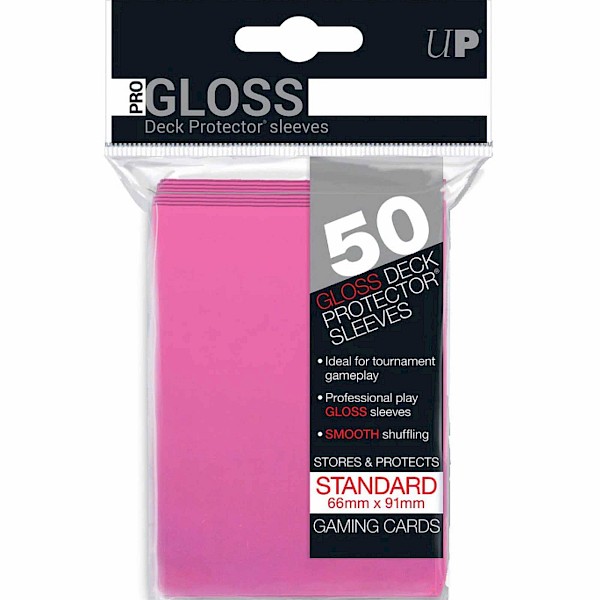 UltraPro: 50ct Standard Deck Protector Sleeves (Pink)