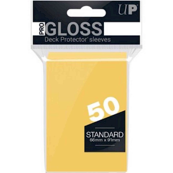 UltraPro: 50ct Standard Deck Protector Sleeves (Yellow)