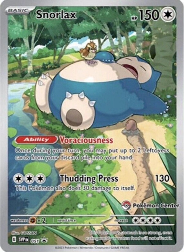 Snorlax (Pokemon Center Exclusive) - 051 (Scarlet & Violet Promo)