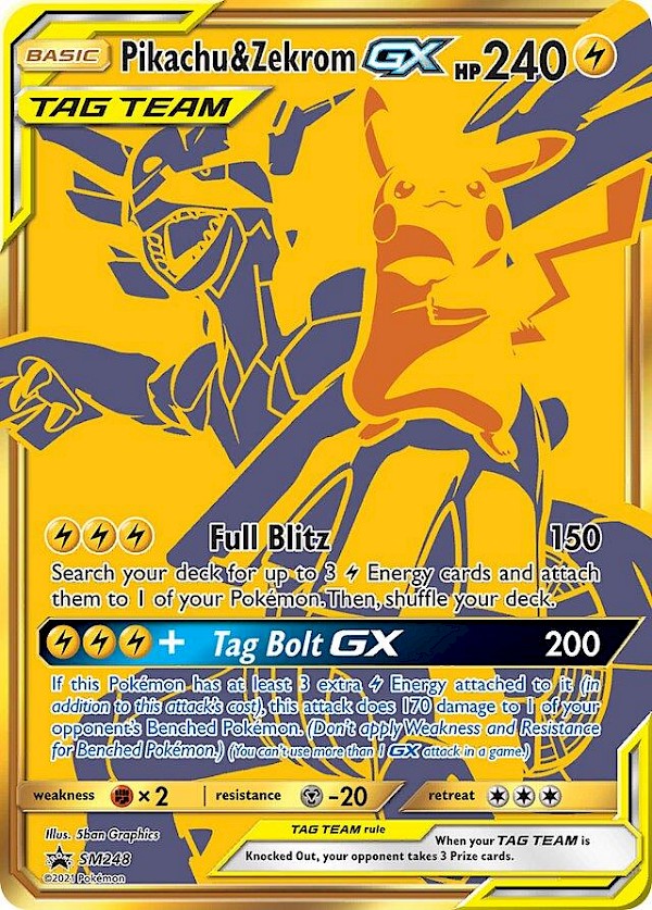 Pikachu & Zekrom GX - SM248 (Sun & Moon Promo)