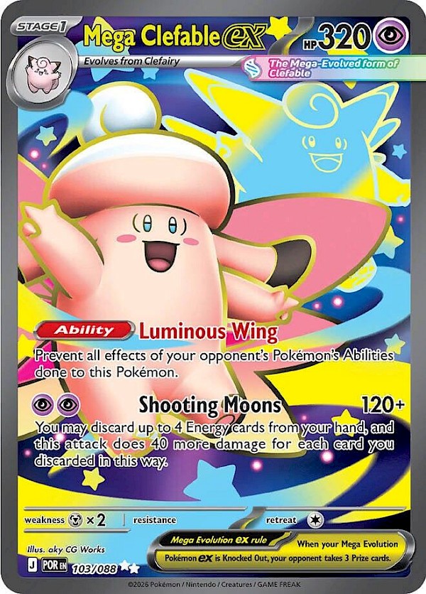 Mega Clefable EX - 103/088 (Perfect Order)