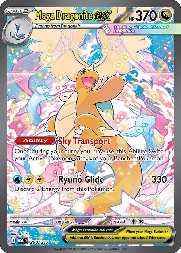 Mega Dragonite EX - 290/217 (Ascended Heroes)