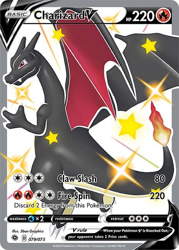 Charizard V (Secret) - 079/073 (Champion's Path)