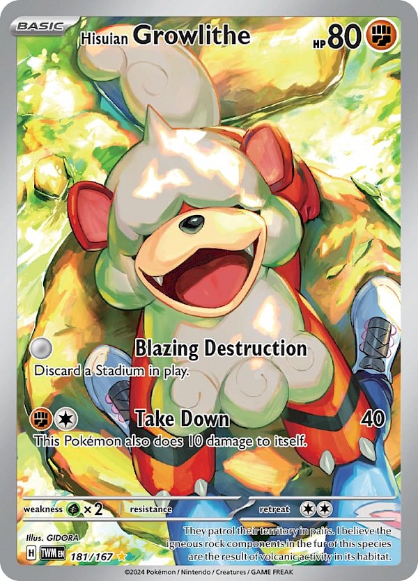 Hisuian Growlithe - 181/167 (Twilight Masquerade)