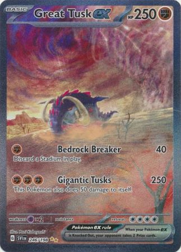 Great Tusk EX - 246/198 (Scarlet & Violet Base Set)