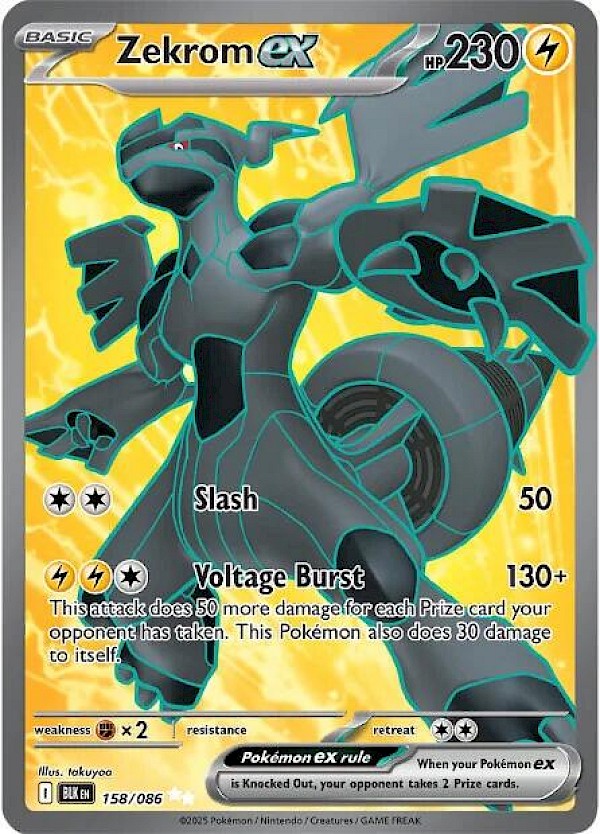 Zekrom EX - 158/086 (Black Bolt)