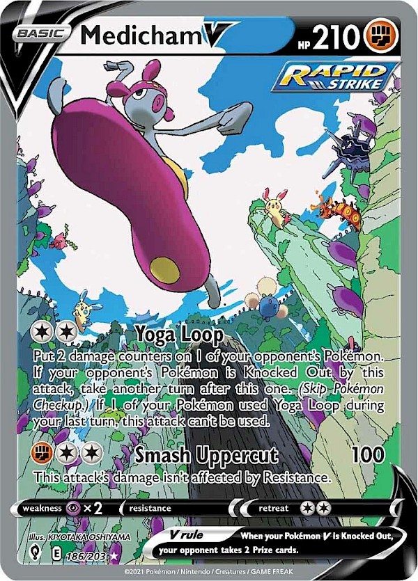 Medicham V (Alternate Full Art) - 186/203 (Evolving Skies)