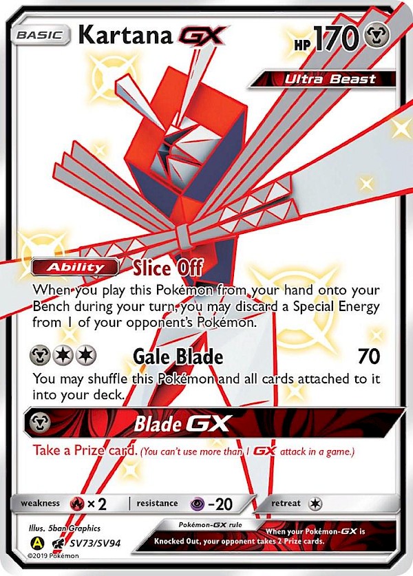 Kartana GX - SV73/SV94 (Hidden Fates: Shiny Vault)