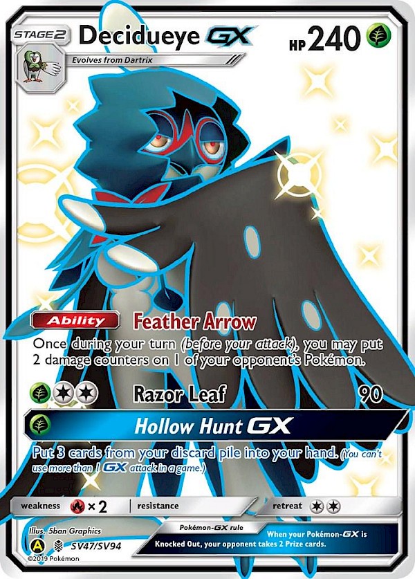 Decidueye GX - SV47/SV94 (Hidden Fates: Shiny Vault)