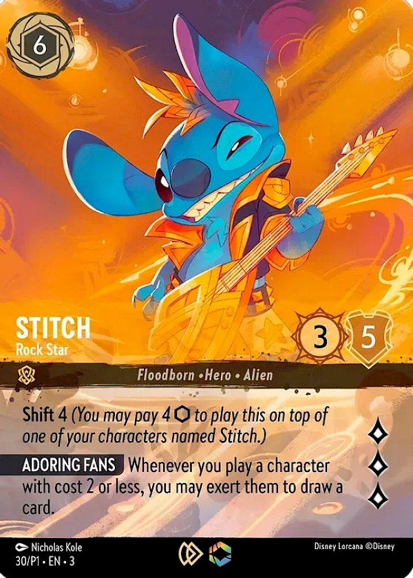 Stitch - Rock Star (30/P1 EN 3) - Promo