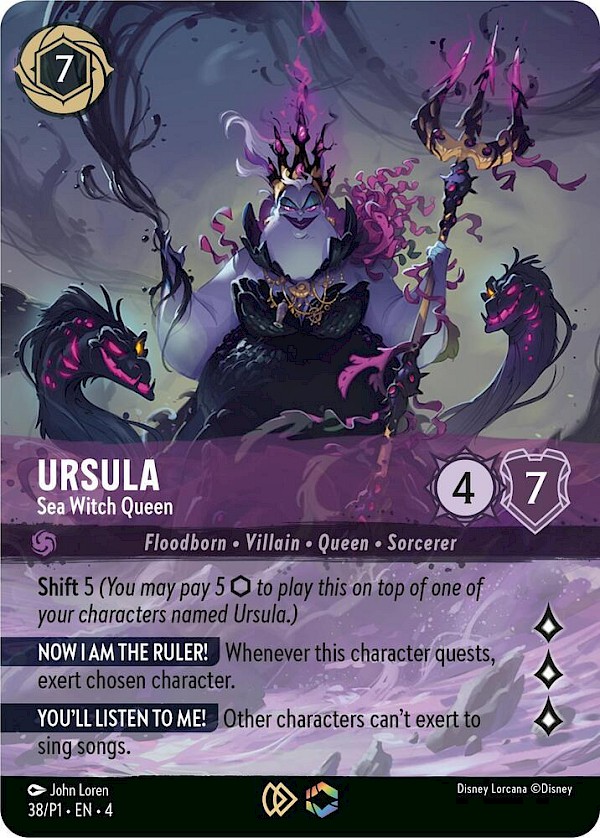 Ursula - Sea Witch Queen (38/P1 EN 4) - Store Championship Promo