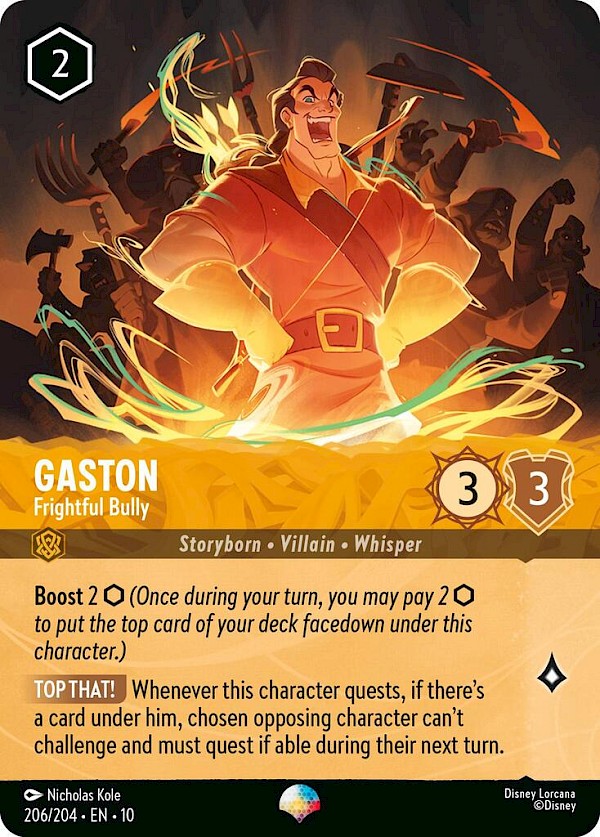 Gaston - Frightful Bully (206/204 EN 10) - Whispers in the Well
