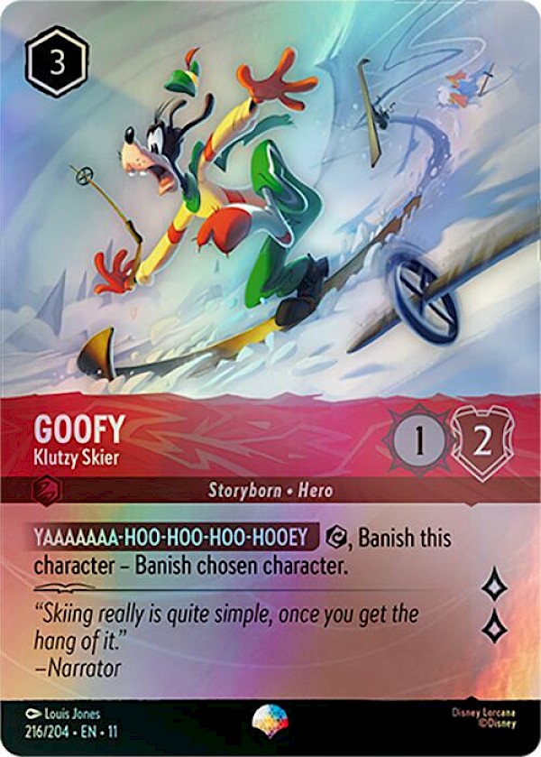 Goofy - Klutzy Skier (216/204 EN 11) - Winterspell