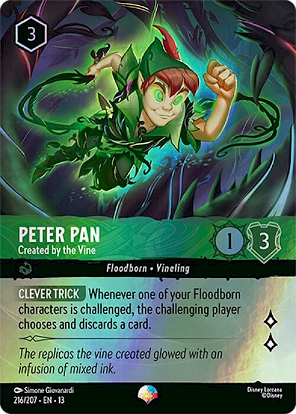 Peter Pan - Created by the Vine (216/207 EN 13) - Attack of the Vine!