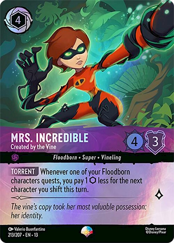 Mrs. Incredible - Created by the Vine (213/207 EN 13) - Attack of the Vine!