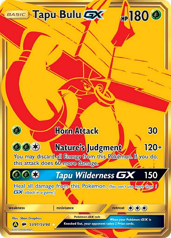 Tapu Bulu GX - SV91/SV94 (Hidden Fates: Shiny Vault)