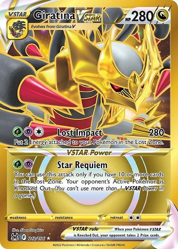 Giratina VSTAR - 212/196 (Lost Origin)