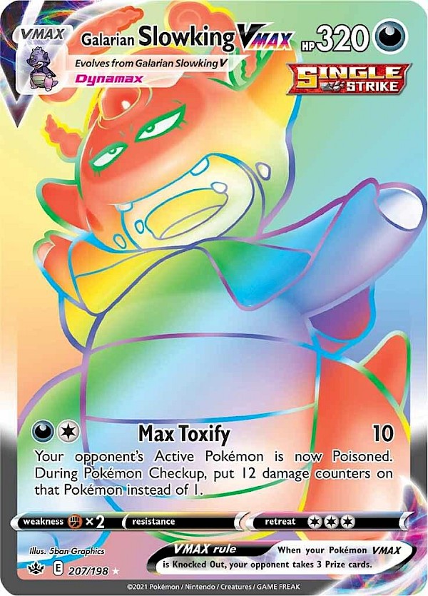 Galarian Slowking VMAX (Secret) - 207/198 (Chilling Reign)