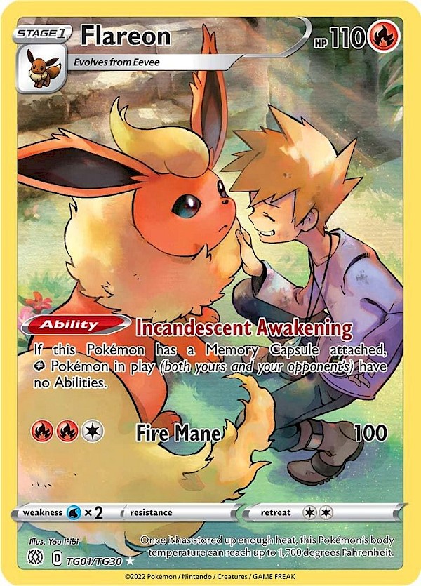 Flareon - TG01/TG30 (Brilliant Stars Trainer Gallery)