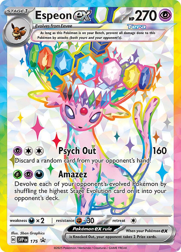 Espeon EX - 175 (Scarlet & Violet Promo)
