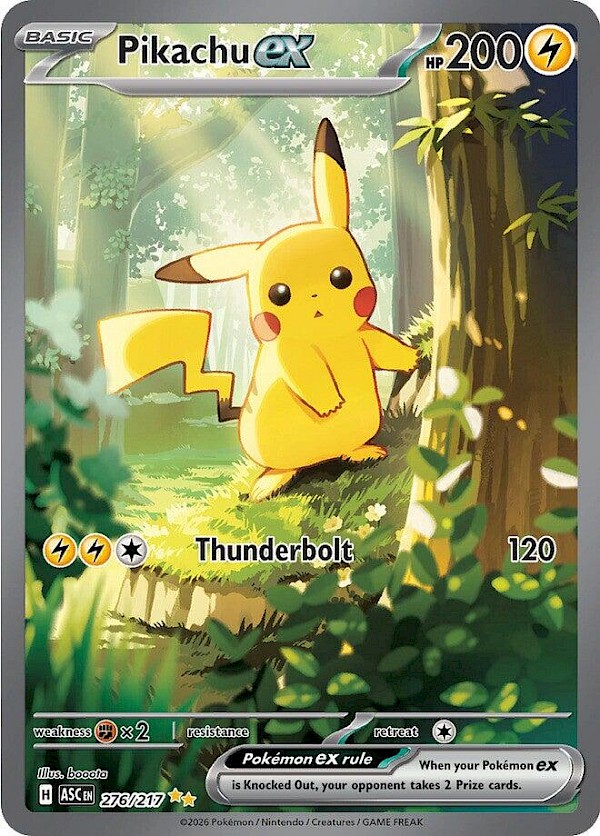 Pikachu EX - 276/217 (Ascended Heroes)
